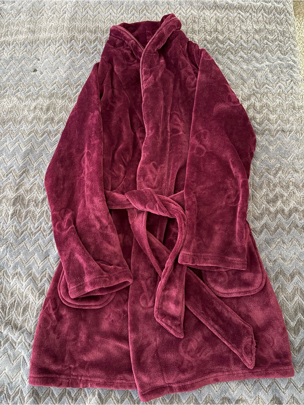Victoria’s Secret Plush Burgundy Robe